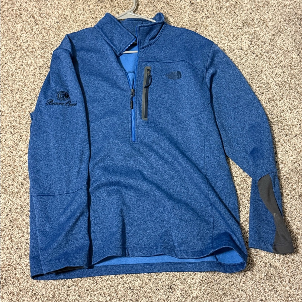 The North Face Blue Zip-Up Sweater